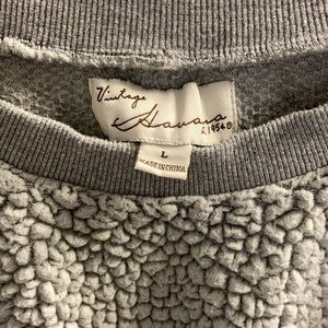 Vintage Havana Cropped Sherpa Sweatshirt